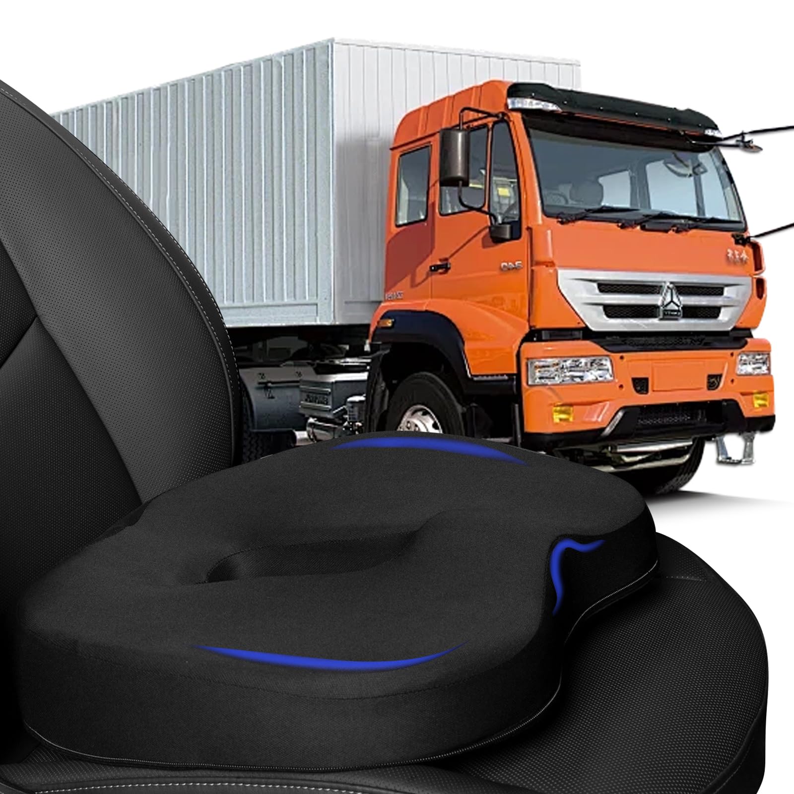 Amazon.com: MINUPWELL Truck Seat Cushion, 100% Memory Foam Seat